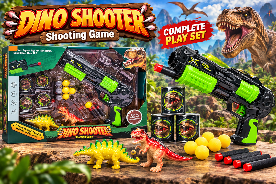 Dinosaur Soft Bullet Toy Blaster – 2 Colors