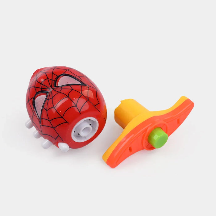 Flashing Musical Spinning Top with Launcher – Assorted Colors