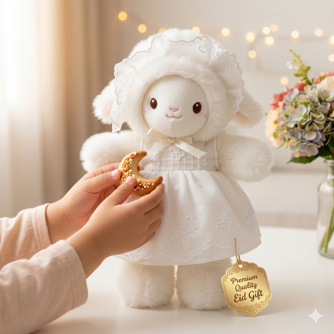 Baby Bunny Doll with Lace Dress
