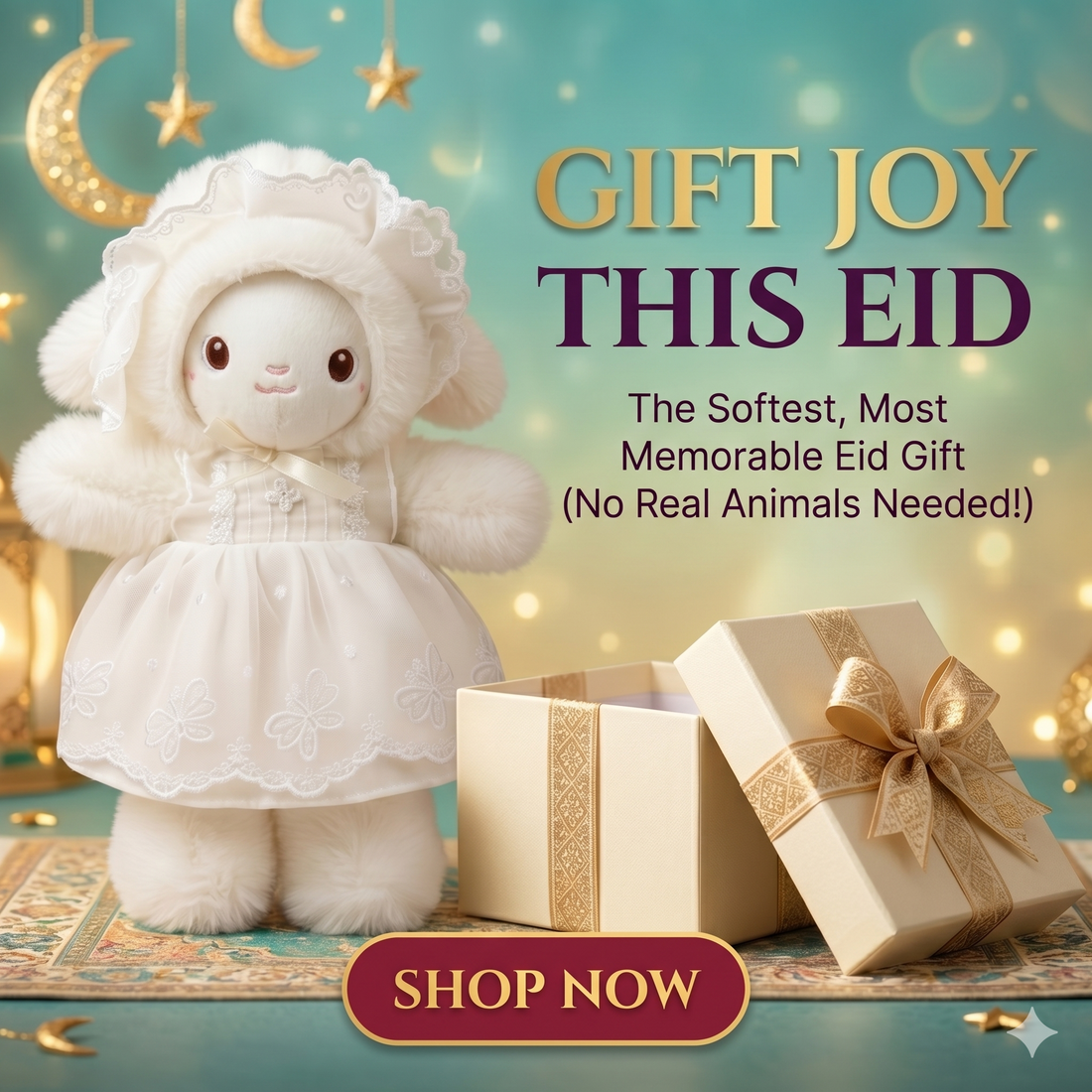 Baby Bunny Doll with Lace Dress
