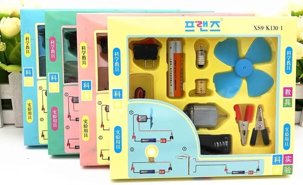 Electric Circuit Science Kit for Kids – Bulb & Fan STEM Experiment
