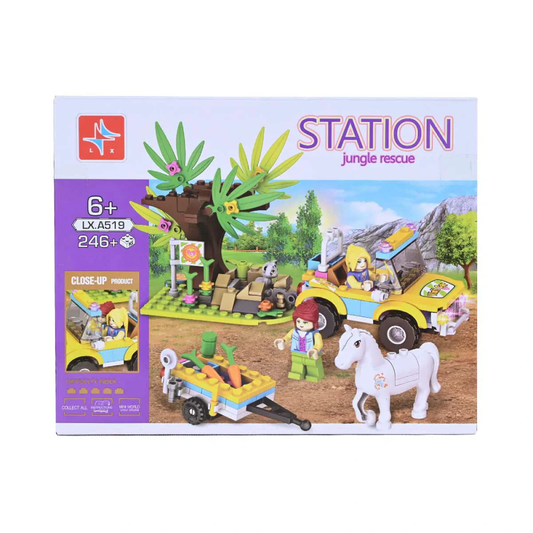LX-A519 STATION JUNGLE BLOCKS 546PCS