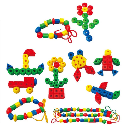 Colorful Threading Beads Set – 20 Pieces