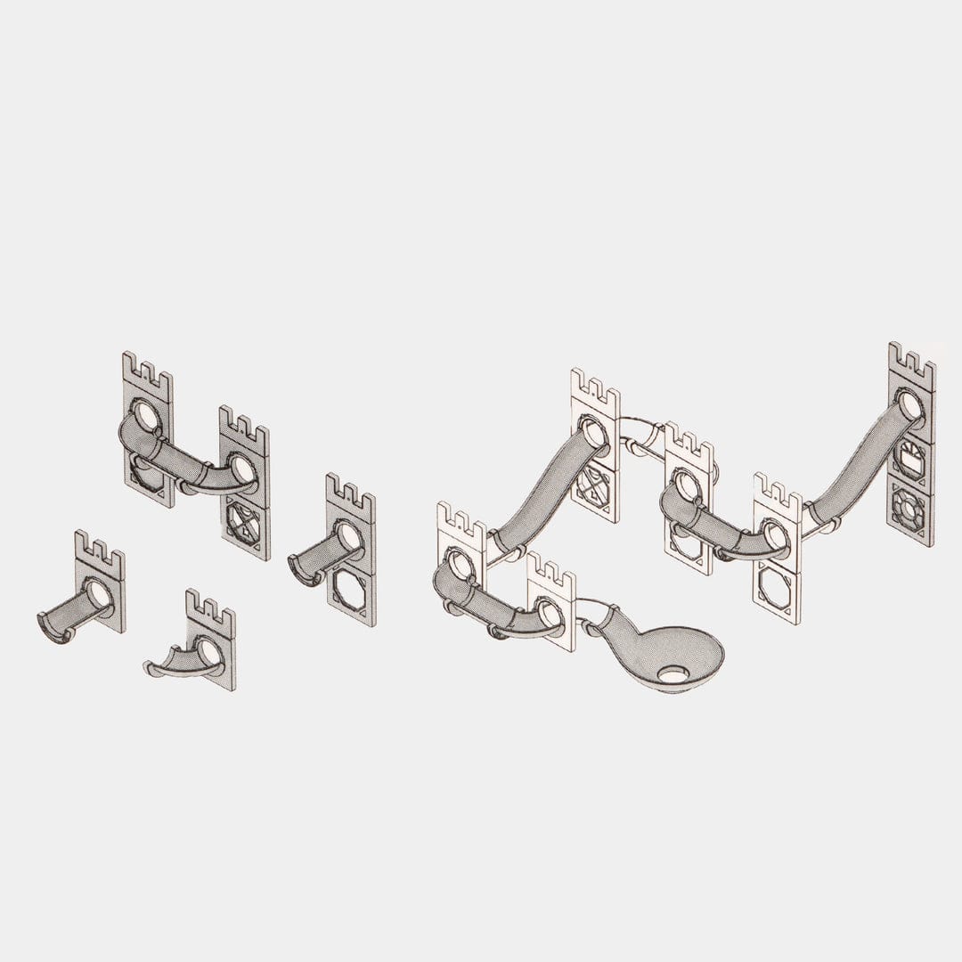 56-Piece Magnetic Building Blocks for Kids – Marble Run STEM Set