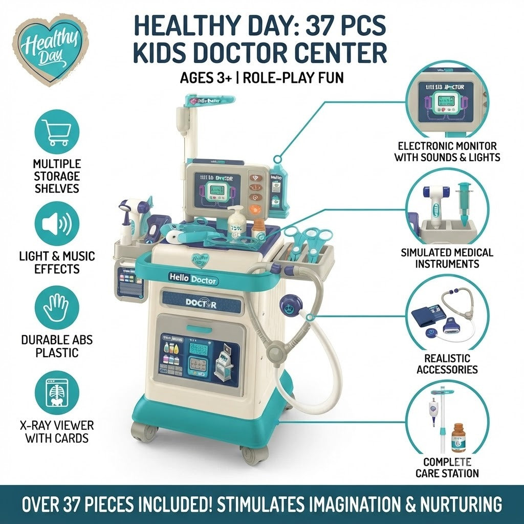 Doctor Play Set for Kids – 37 Pieces
