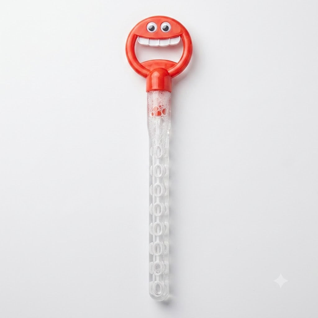 Colorful Smiley Bubble Wand – 40 cm