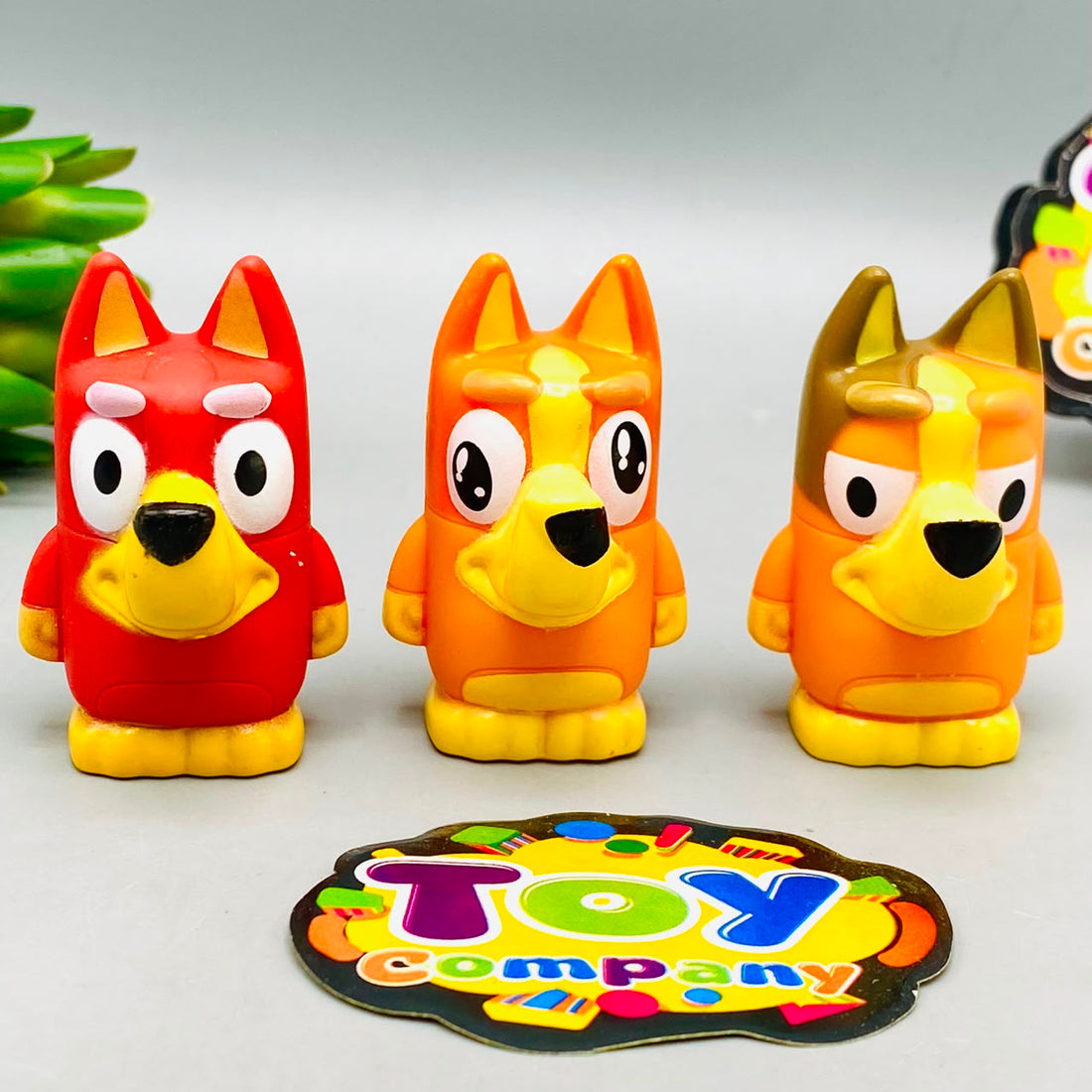 Bluey themed finger puppets for kids