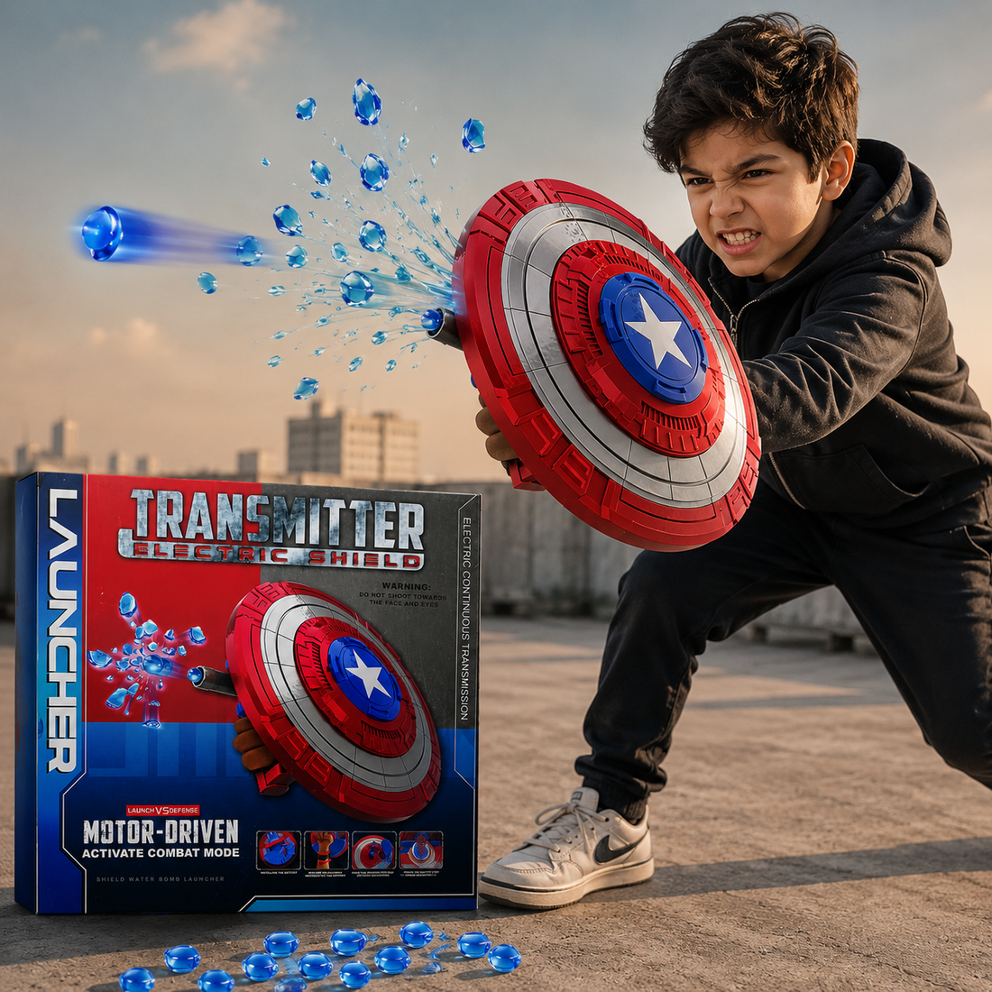 Electric Shield Launcher Toy