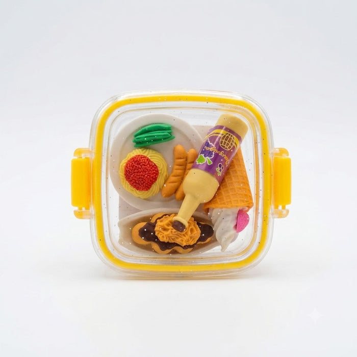 Cute Bento Box Eraser Set - Assorted Design