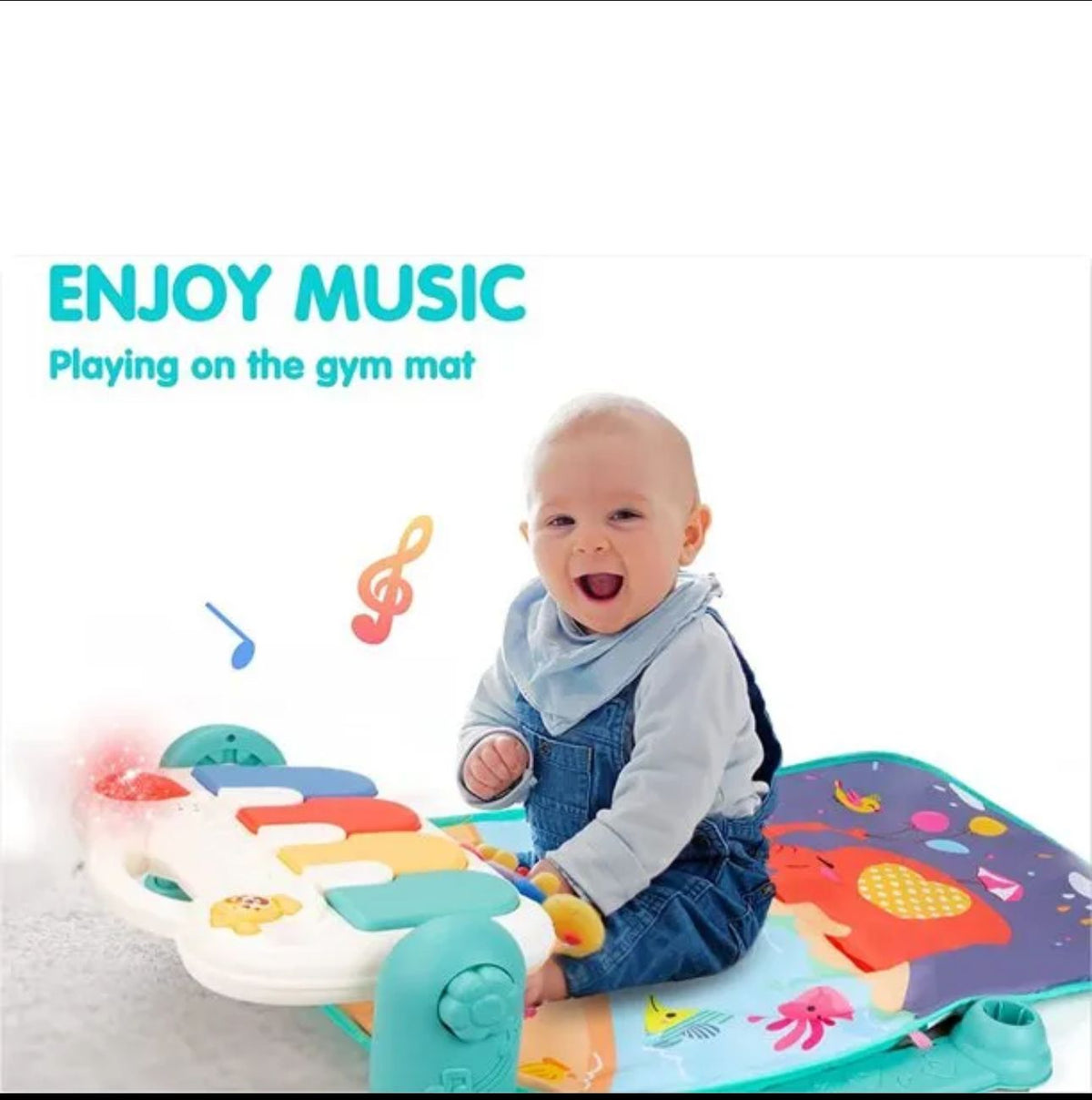 Baby musical pedal piano play mat