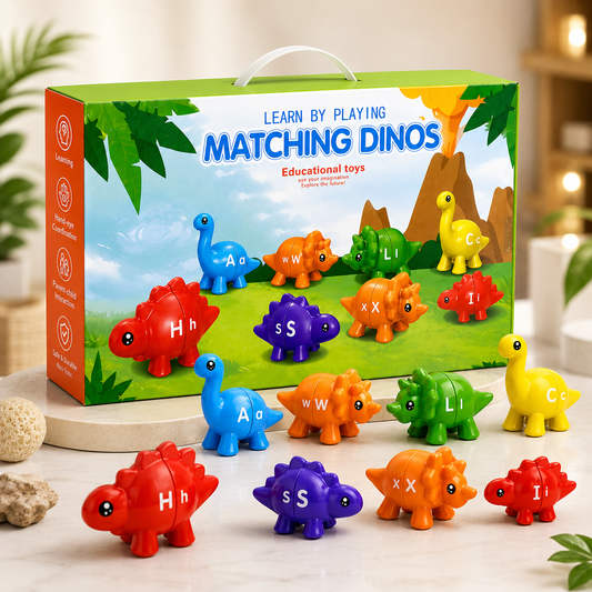 Matching Dinos Educational Toy - For Kids 10 Pcs