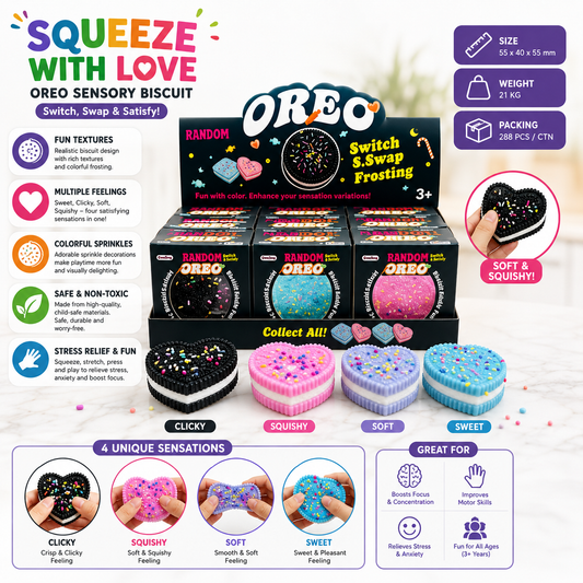 Sweet Swirl Sensory Biscuit - Squishy
