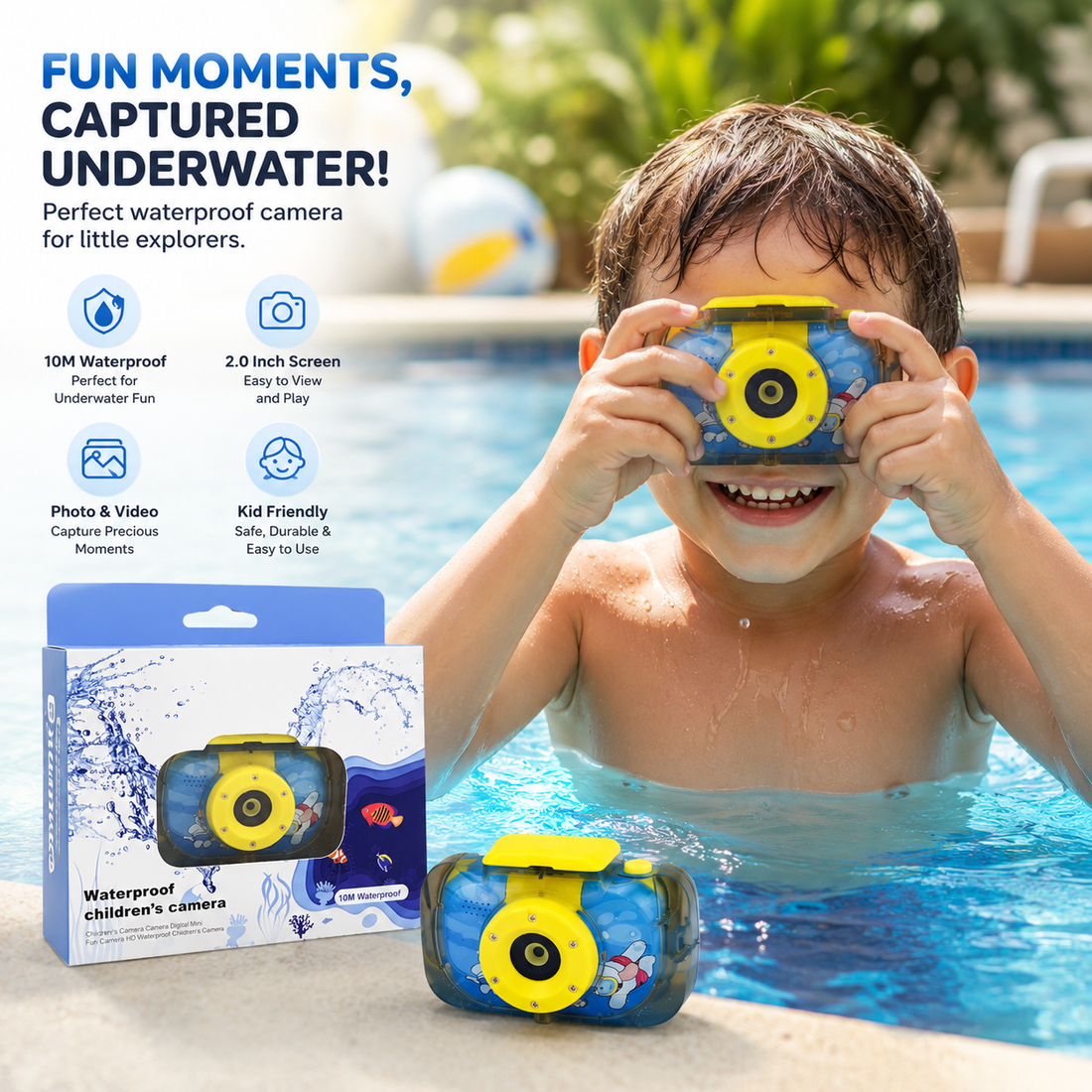 Waterproof Children's Camera – Photo & Video