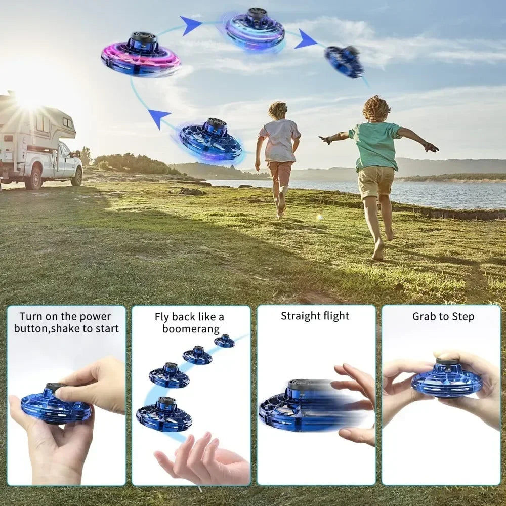 Rechargeable UFO spinner drone toy