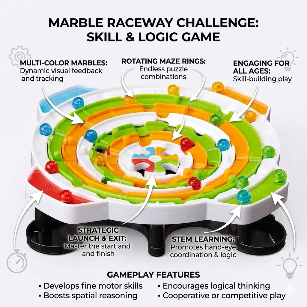 Circle Maze Strategy Board Game