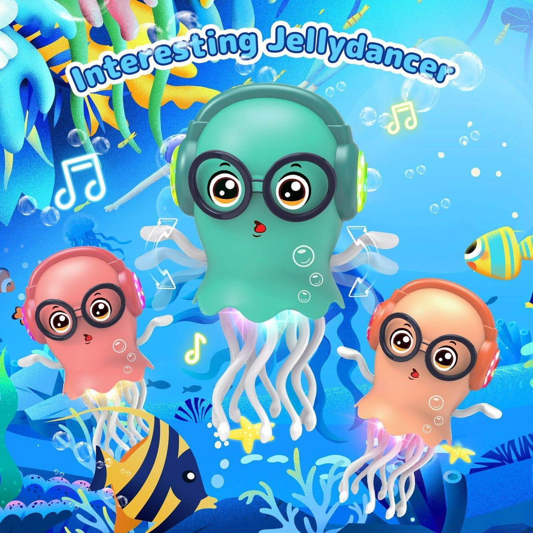 Dancing Jellyfish Toy with Music & LED Lights
