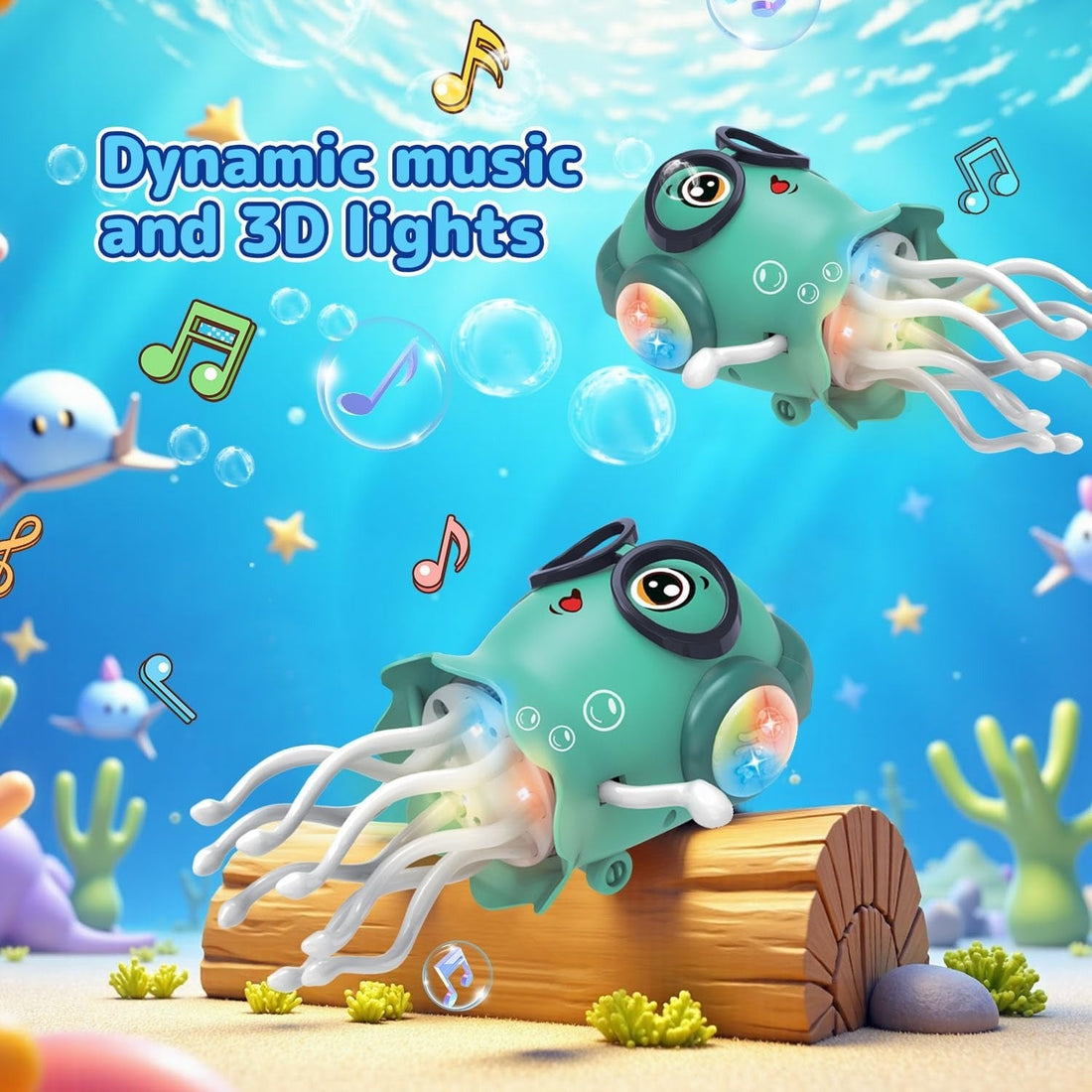 Dancing Jellyfish Toy with Music & LED Lights