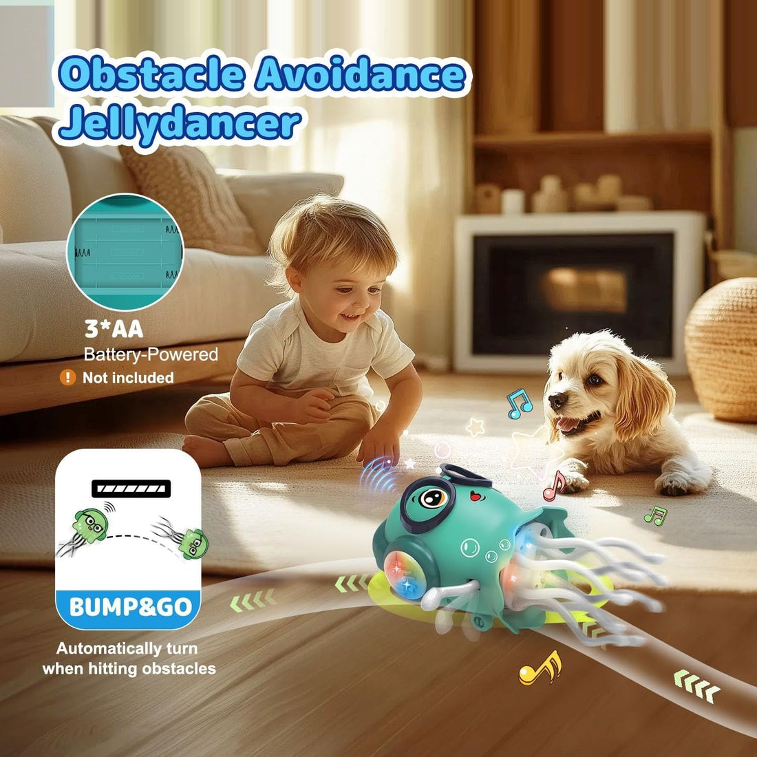 Dancing Jellyfish Toy with Music & LED Lights