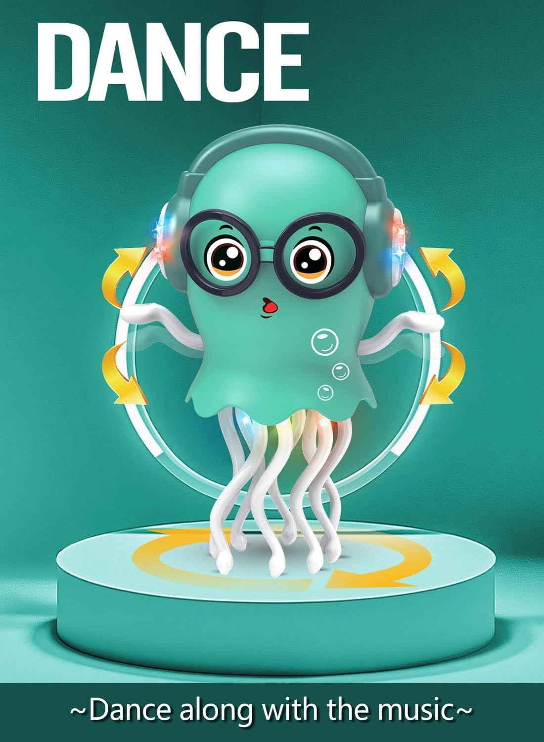 Dancing Jellyfish Toy with Music & LED Lights