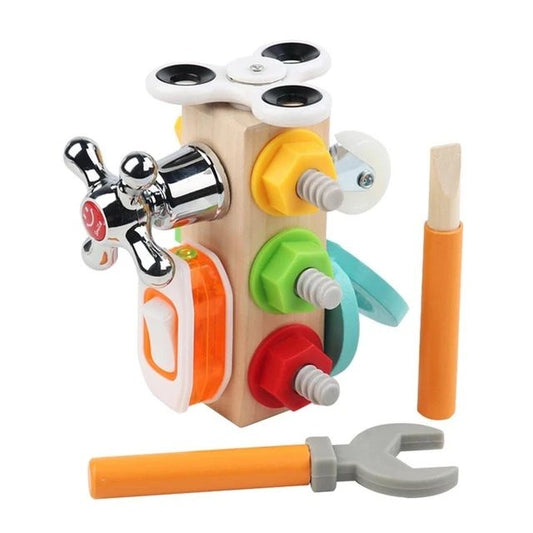 Wooden Activity Busy Cube
