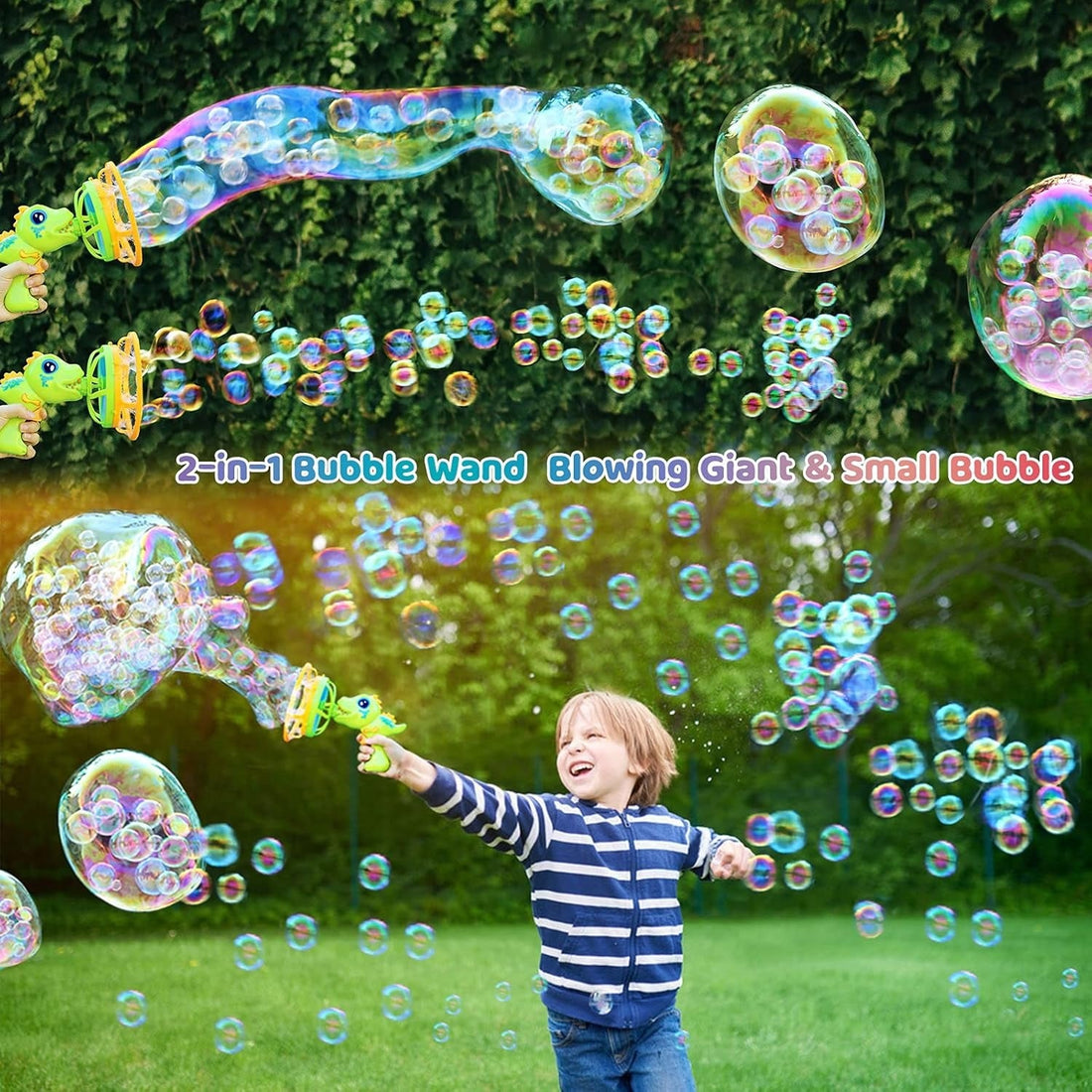 Dinosaur Bubble Gun Machine with 236 ml Solution