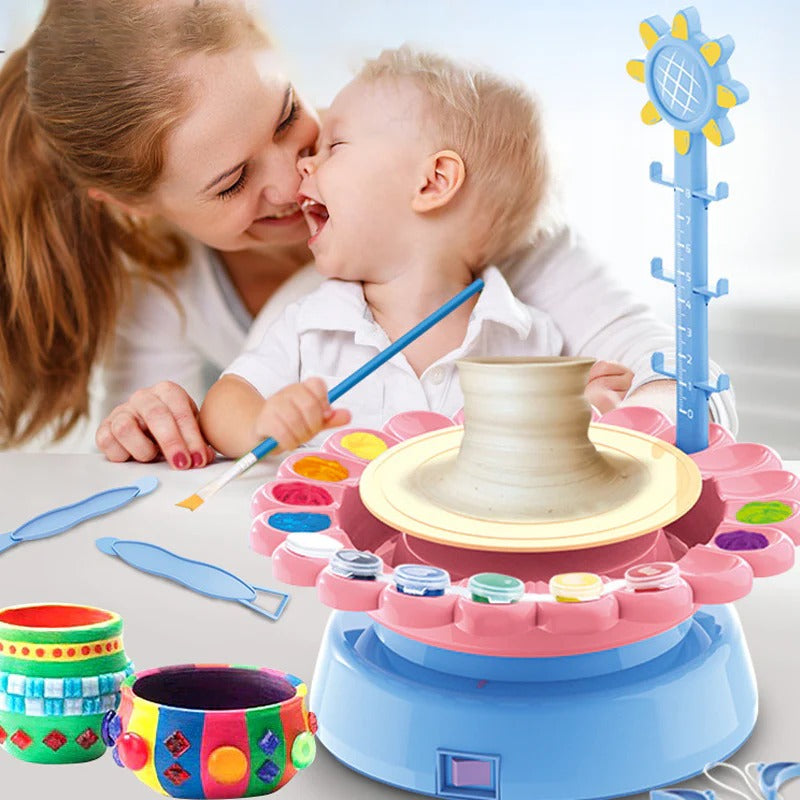 Electric Pottery Wheel Art Kit for Kids