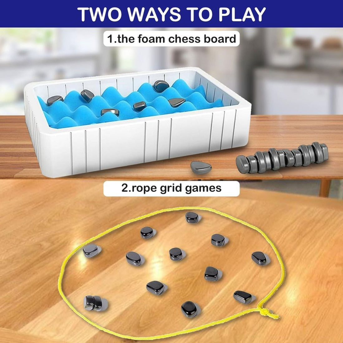 2-in-1 Magnetic Chess Family Game