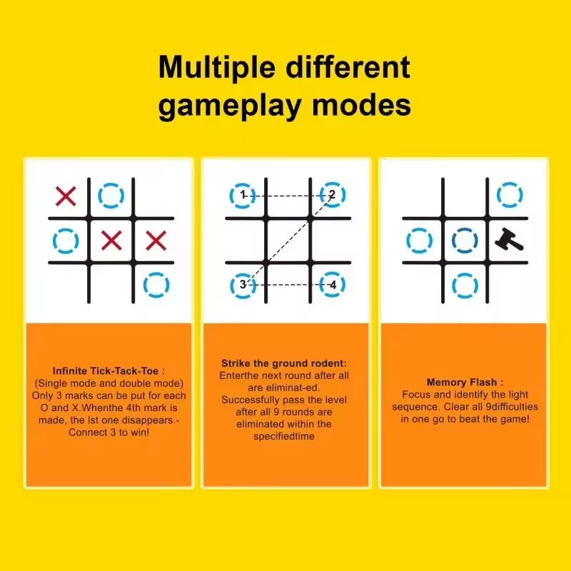 3-in-1 Electronic Tic Tac Toe Game