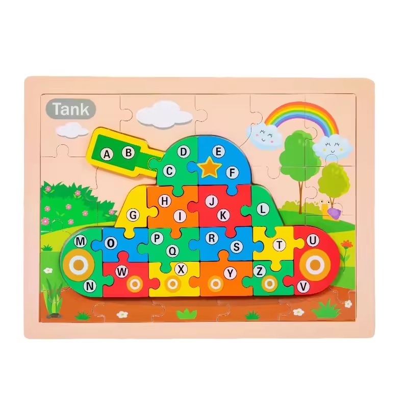 Wooden 3D Number Sorting Puzzle – 20+ Designs