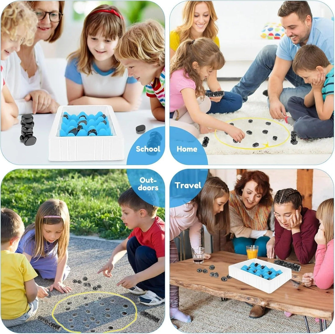 2-in-1 Magnetic Chess Family Game