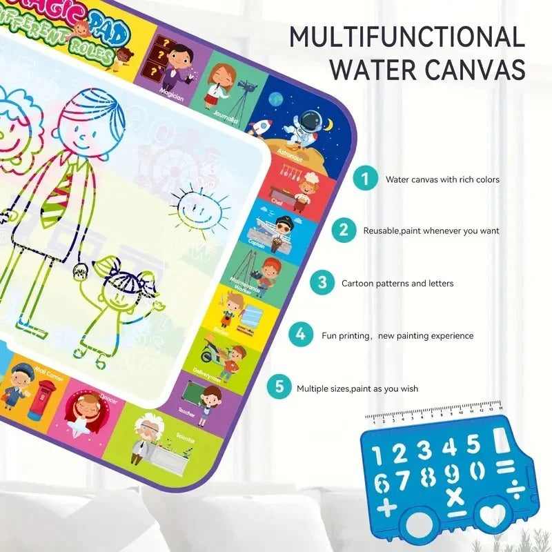 Large Magic Water Drawing Mat with Accessories