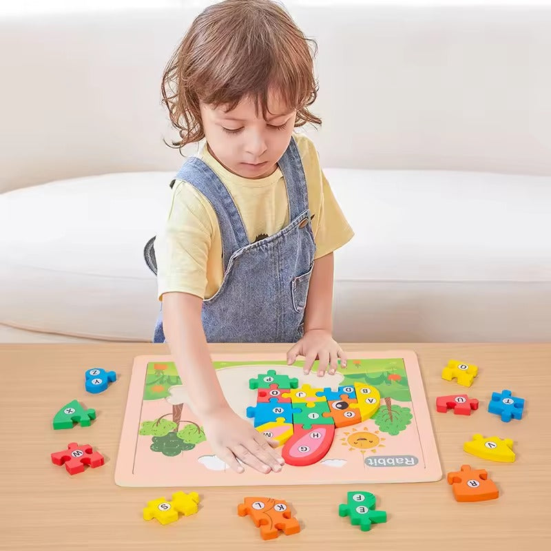 Wooden 3D Number Sorting Puzzle – 20+ Designs