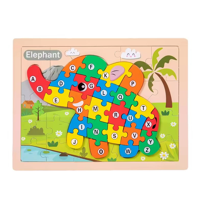 Wooden 3D Number Sorting Puzzle – 20+ Designs