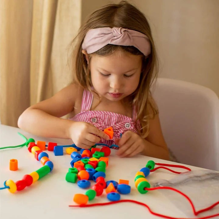Colorful Threading Beads Set – 20 Pieces