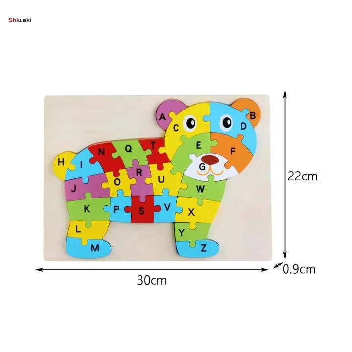 Wooden 3D Number Sorting Puzzle – 20+ Designs