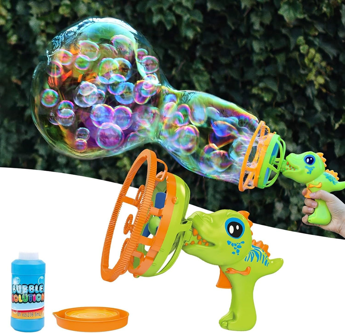 Dinosaur Bubble Gun Machine with 236 ml Solution