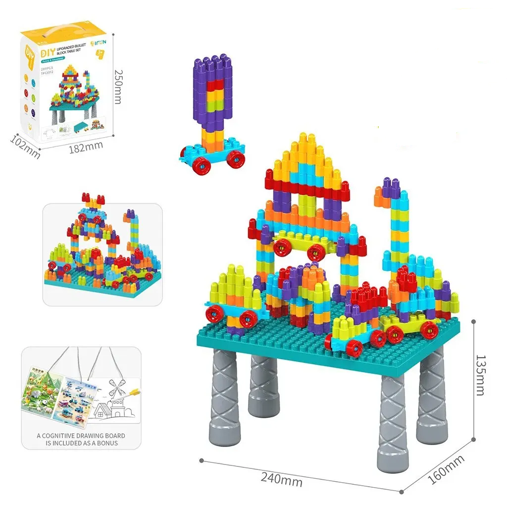 289-Piece Building Block Activity Table Set