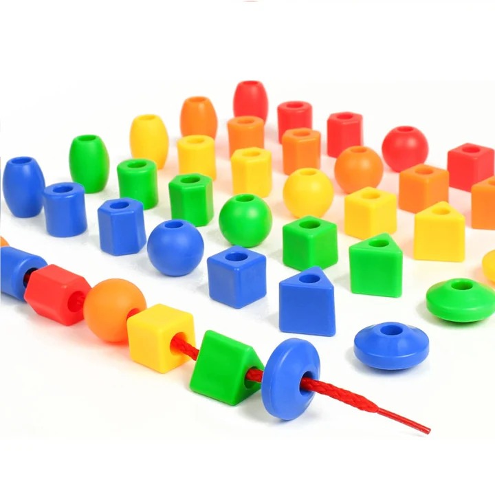 Colorful Threading Beads Set – 20 Pieces