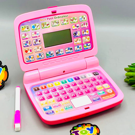 49 Keys Kids Laptop With Display - Pink
