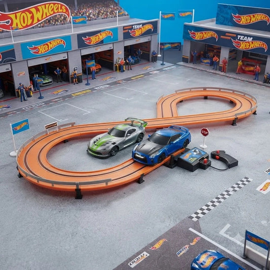 300cm dual-lane electric racing car track set with two cars