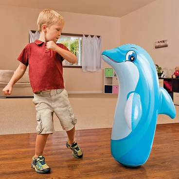 Intex 3D Inflatable Dolphin Punching Pop Bag 1