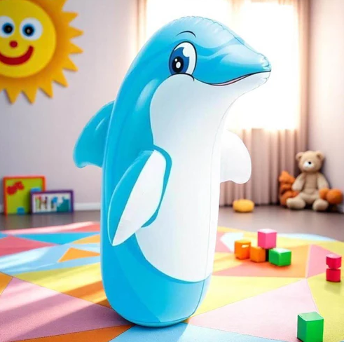 Intex 3D Inflatable Dolphin Punching Pop Bag 2