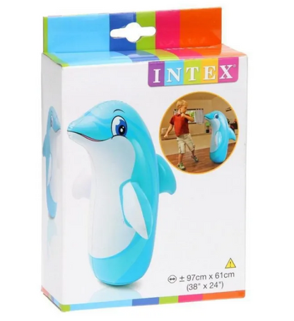 Intex 3D Inflatable Dolphin Punching Pop Bag 3