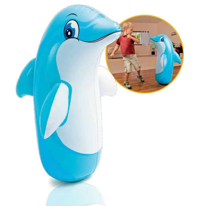 Intex 3D Inflatable Dolphin Punching Pop Bag 4