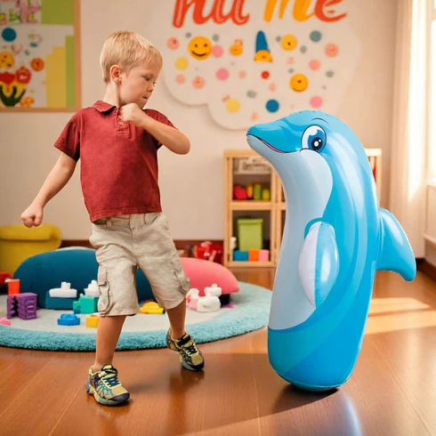 Intex 3D Inflatable Dolphin Punching Pop Bag 5
