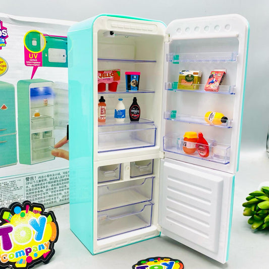Kids Pretend Play Fridge with Surprise Accessories - front view