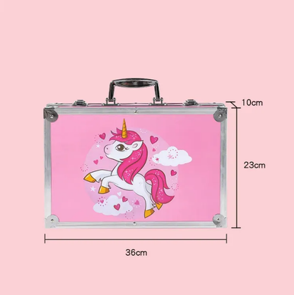 145Pcs Premium Unicorn-Themed Kids Painting Kit Briefcase 6