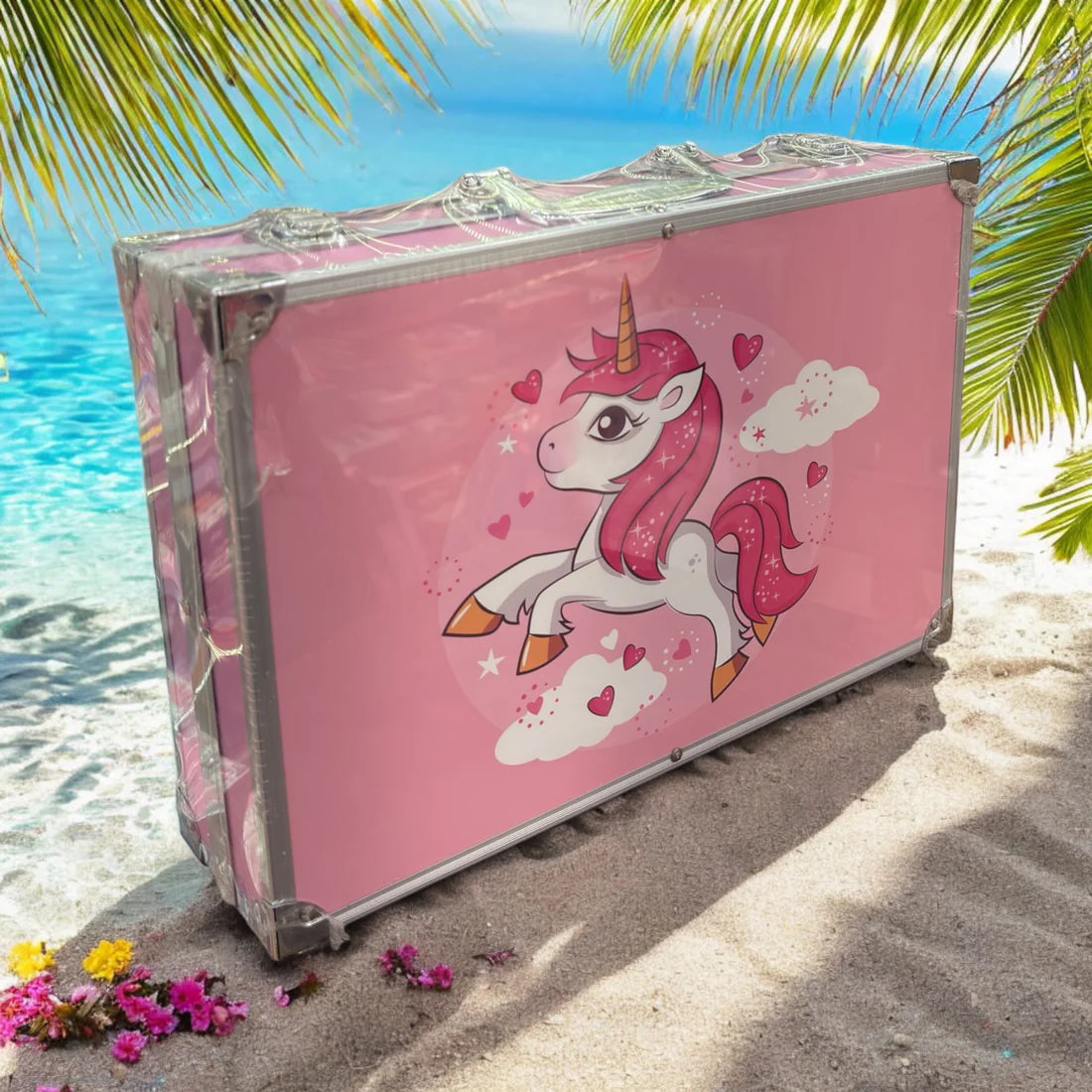 145Pcs Premium Unicorn-Themed Kids Painting Kit Briefcase 9
