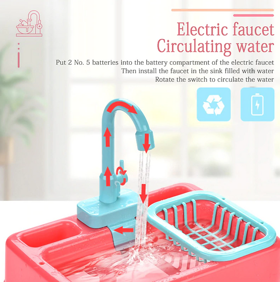 Battery-Operated Dishwasher Sink Toy