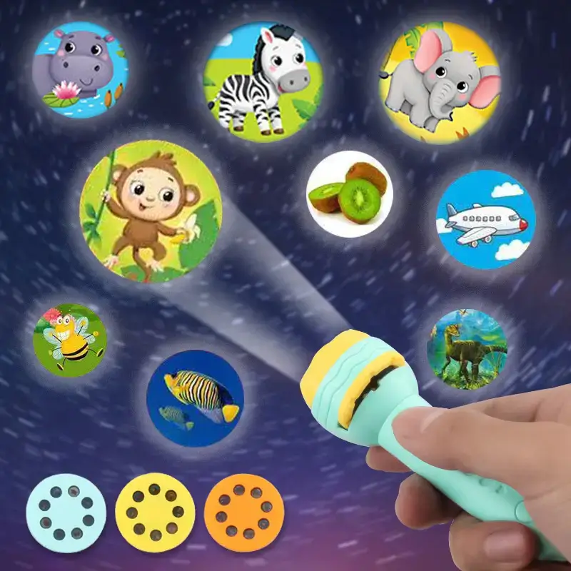 Story Projector Flashlight for Kids – Educational Mini Projector